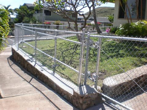 Chain link fence installation Oahu