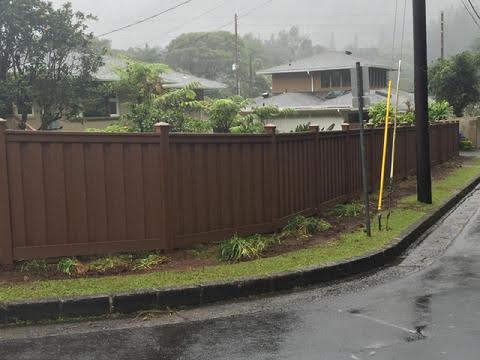 Trex composite fence installation