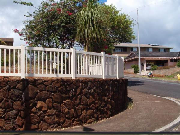 Commercial fence installation on Oahu